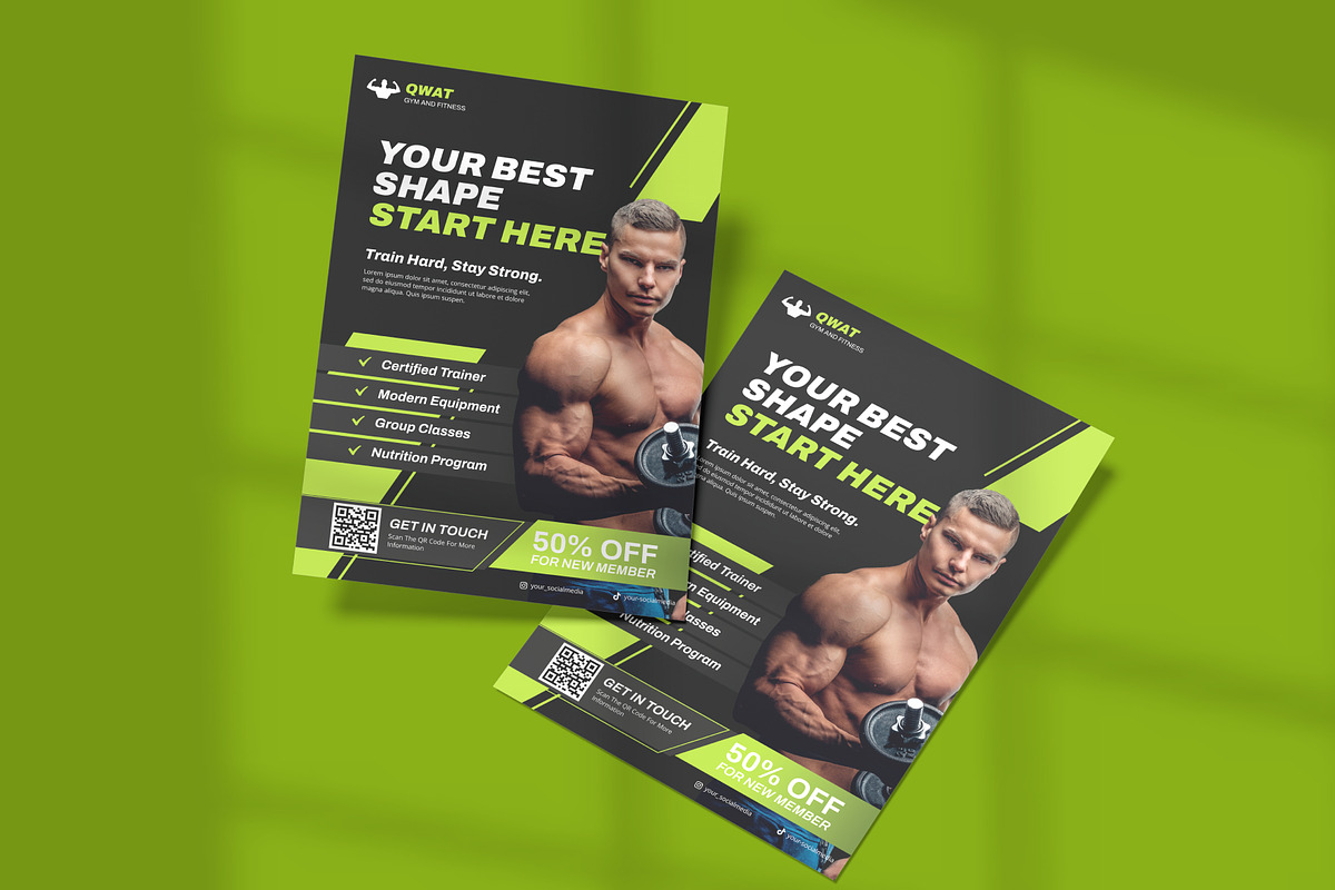 Fitness Gym Promotional Flyer, a Flyer Template by Antstheme (Photo 2 of 2)