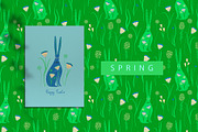 Folk Art Rabbits, an Animal Illustration by Annakniaz (Thumbnail 6 of 15)