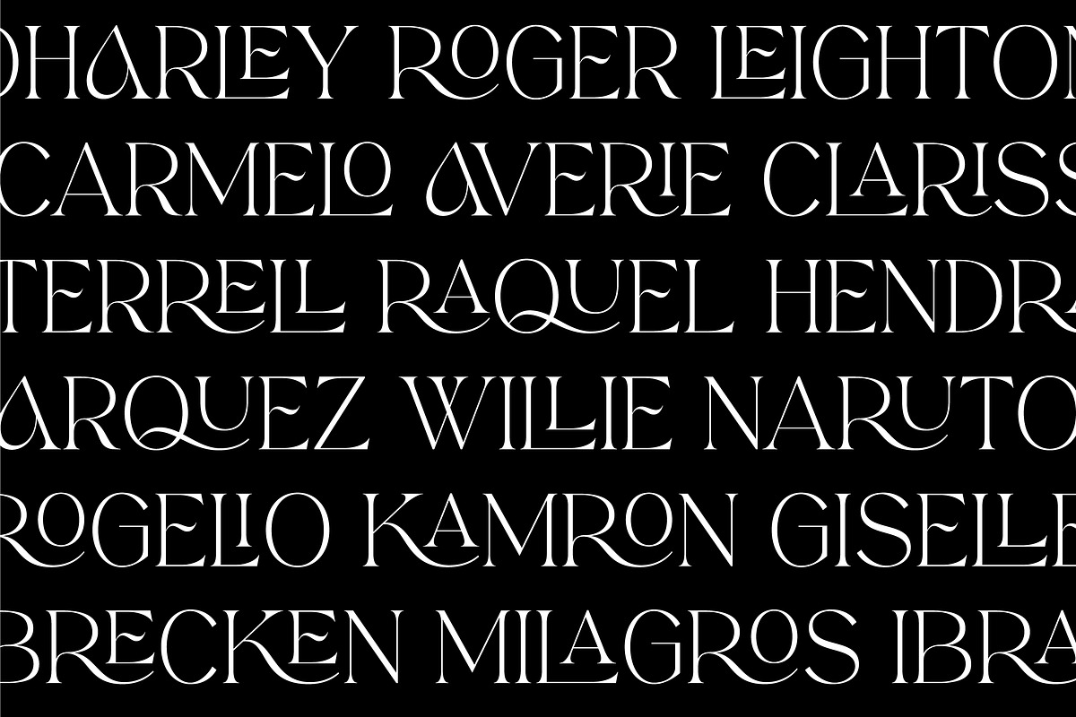 Darrell Rolando - Display Font, a Serif Font by Grezline Studio (Photo 10 of 13)