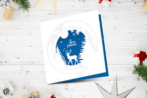 Papercut Christmas Card