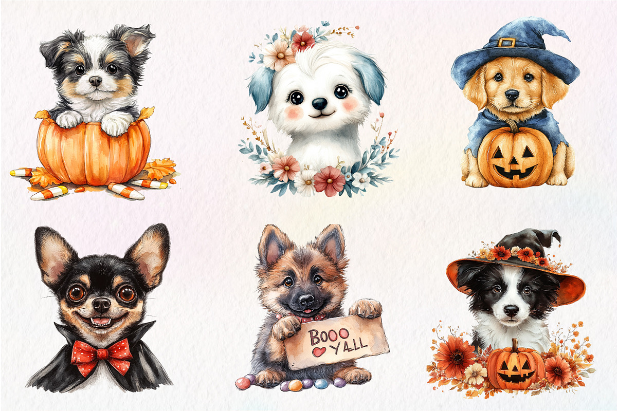 Cute Halloween Puppy Sublimation, an Illustration by CreationArt (Photo 3 of 5)