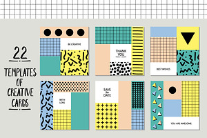 22 Templates of Creative Cards. 80s, a Card Template by lokko studio
