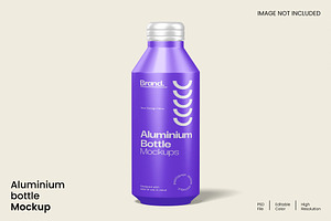 Aluminium Bottle Mockup, a Packaging Mockup by renderstockmarket