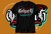 Golyath Blackletter Tattoo Font, a Blackletter Font by WhymoreArt (Thumbnail 7 of 14)