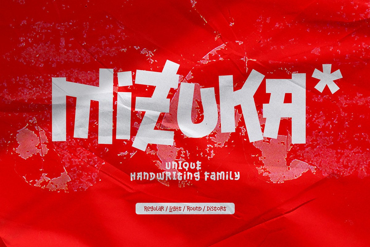 Mizuka - Handwriting Family, a Handwritten Font by Grontype (Photo 1 of 8)