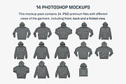 IND4000 Hooded Pullover Mockups, a Shirt Mockup by GraphicHero (Thumbnail 2 of 9)