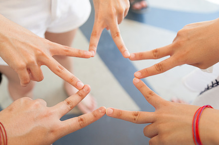 Hand soldering a star featuring team, hand, and group, a Person Photo by a454