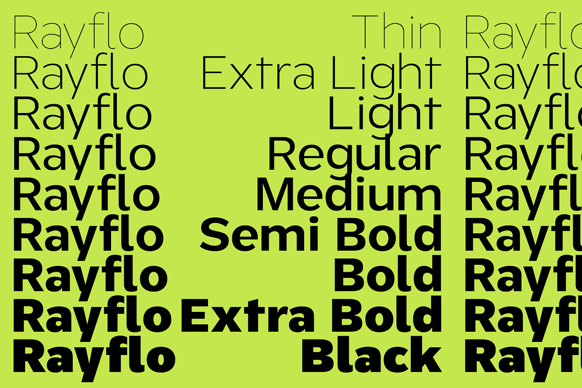 ZT Rayflo, a Sans Serif Font by zelow type (Photo 7 of 15)