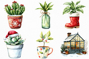 Christmas Indoor Gardening Clipart, an Illustration by Craft Nest (Thumbnail 3 of 6)