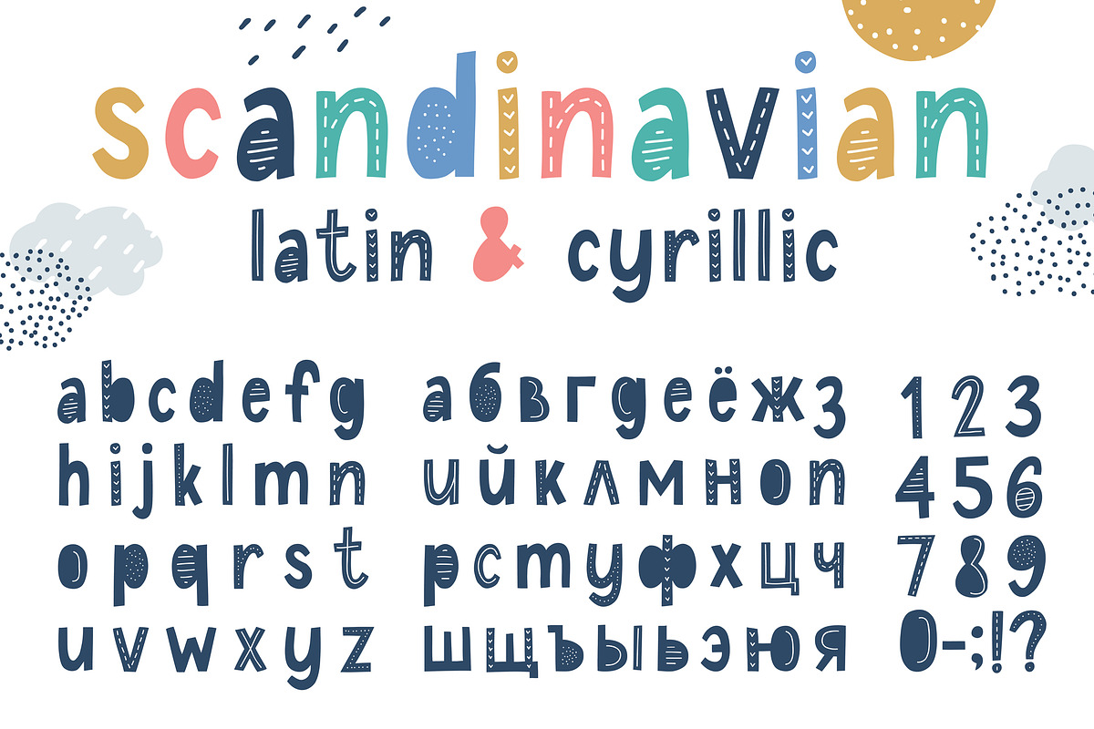 Scandinavian alphabets bundle, a Decorative Illustration by redcollegiya design (Photo 4 of 8)