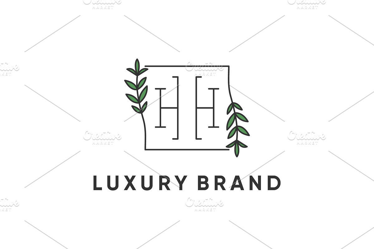 Beauty Monogram HH Logo Design, a Branding & Logo Template by yanuart