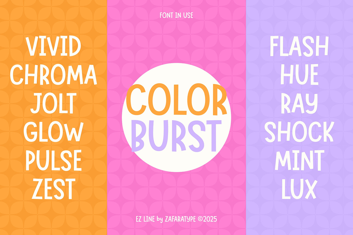 EZ Fwipple, a Sans Serif Font by Zafara Studios (Photo 5 of 6)