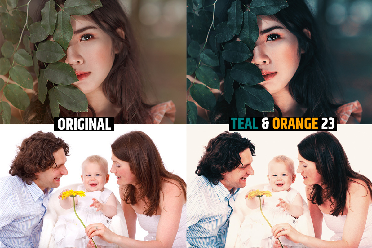 Orange & Teal 30 Cinematic FILM LUTS, a Plug-in Add-On by WeLovePresets (Photo 25 of 61)