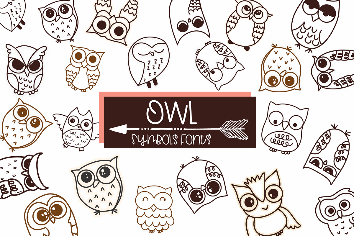 Owl | Symbols Fonts, a Symbol Font by Sirinart (Photo 1 of 9)
