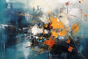 Abstract Modern Expressive Painting, an Abstract Photo by Hamza067