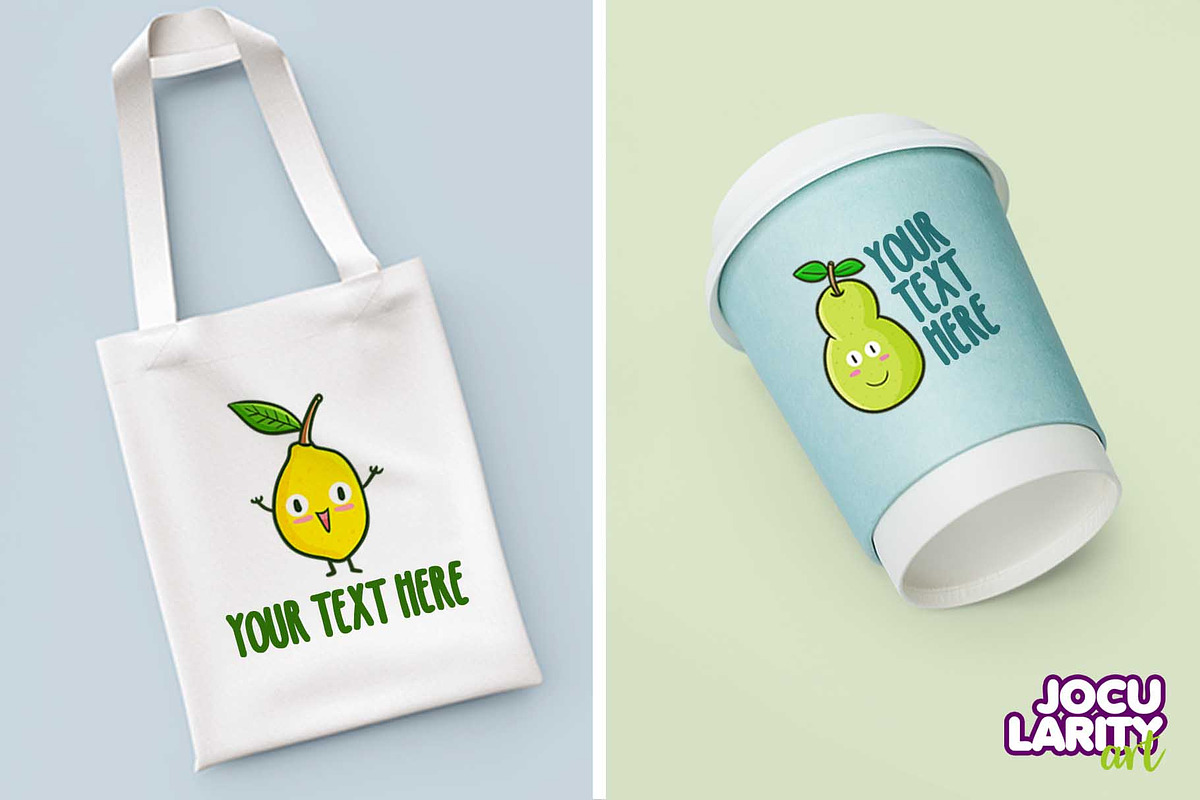 Cute Fruits Cartoon Characters, a Food Illustration by Jocularity Art (Photo 3 of 3)