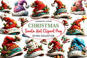 Whimsical Christmas Santa Hat, a Seasonal Illustration by fashionaddict (Thumbnail 1 of 4)