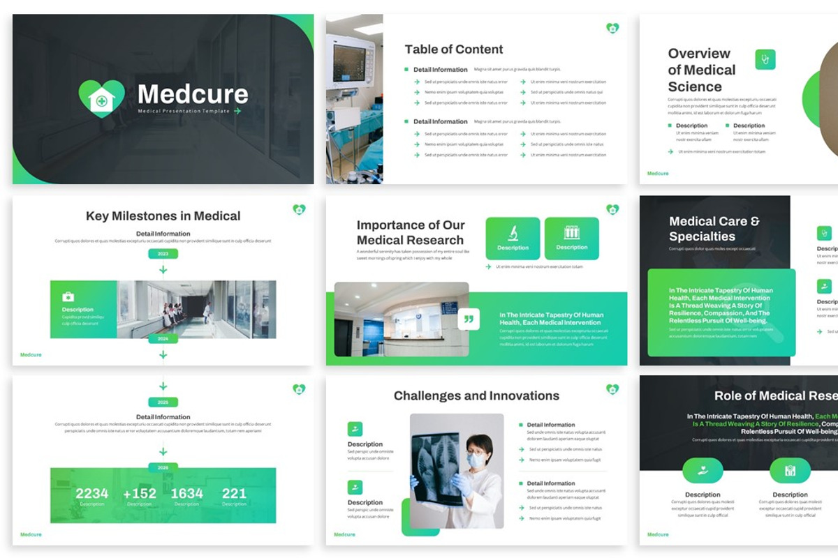 Medcure - Medical Keynote Template, a Presentation Template by SlideFactory (Photo 2 of 4)