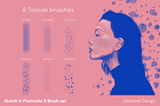 Sketch It Procreate 5 Brush set, a Brush Add-On by Littlefield Design (Thumbnail 3 of 12)
