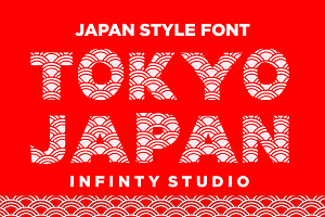 Tokyo Japan Font, a Font by Fourteen Letter