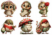 Whimsical Easter Birds Clipart, an Illustration by Daily.Designs (Thumbnail 7 of 8)