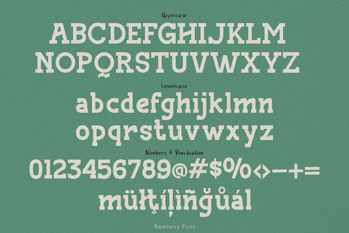 Ramlony Font Duo, a Font by madeDeduk (Photo 3 of 11)