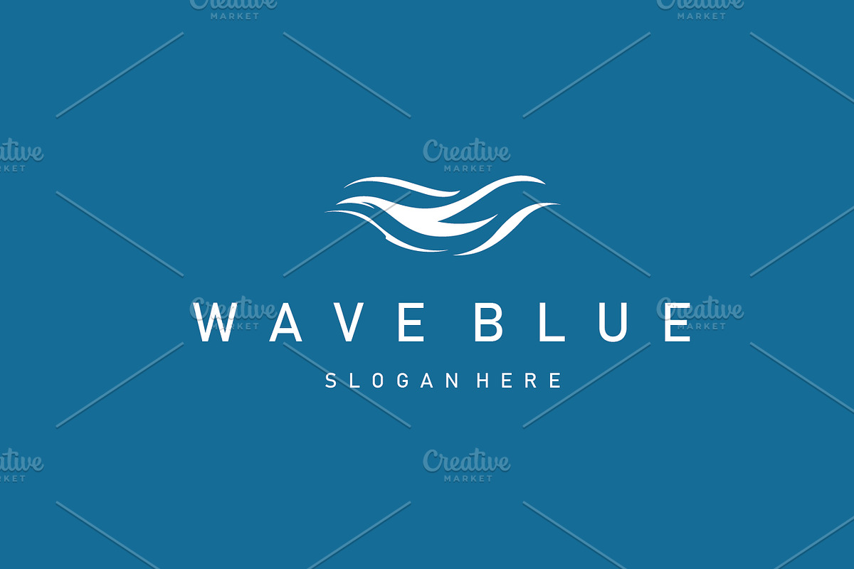 Modern Ocean Wave Logo Design, a Branding & Logo Template by Maylianaw28 (Photo 1 of 2)