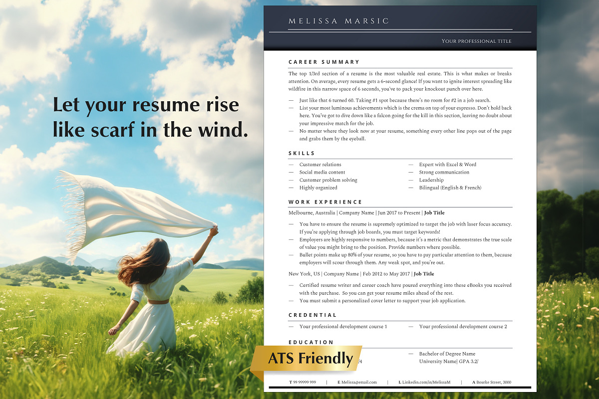 Resume Templates Docs, Word, & Pages, a Resume Template by Career Canvas (Photo 1 of 11)
