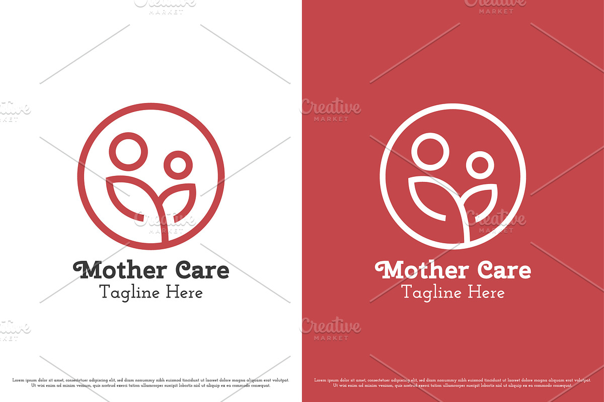 Mother Care Child Logo Design Icon, a Branding & Logo Template by Morvana Crew