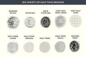 Procreate Halftone Stippling Set