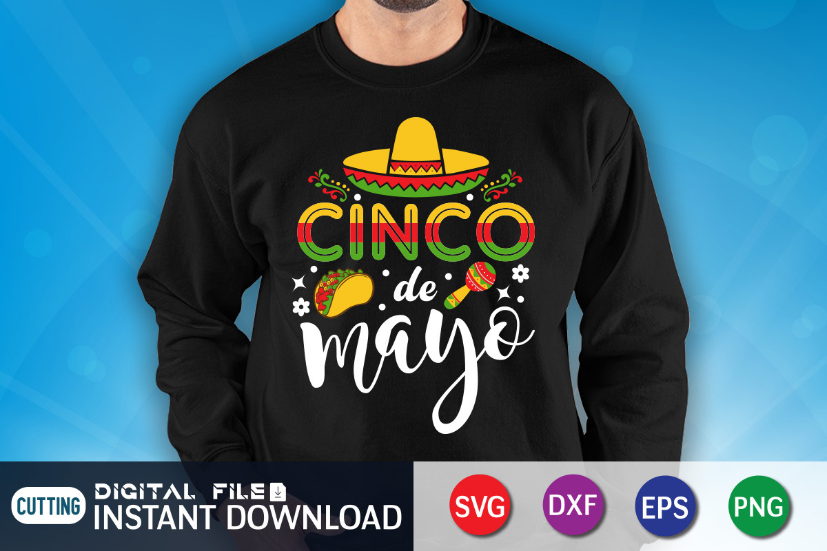 Cinco De Mayo T-Shirt Design, an Object Graphic by FunnySVGCrafts (Photo 2 of 3)