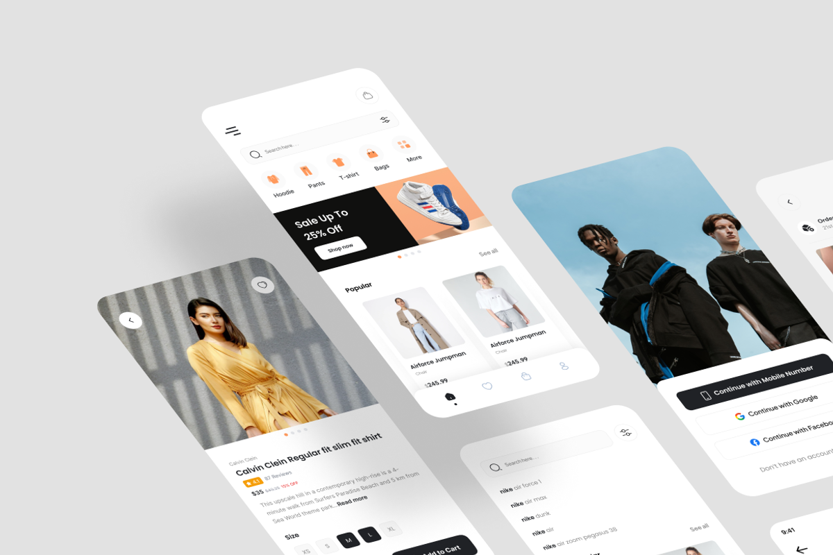 O.B - Fashion App UI Kit, an UI Kit Template by iDoodle Studio (Photo 2 of 4)