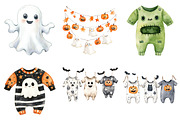 Halloween Baby Clipart Bundle, a Seasonal Illustration by CitraGraphics (Thumbnail 2 of 8)