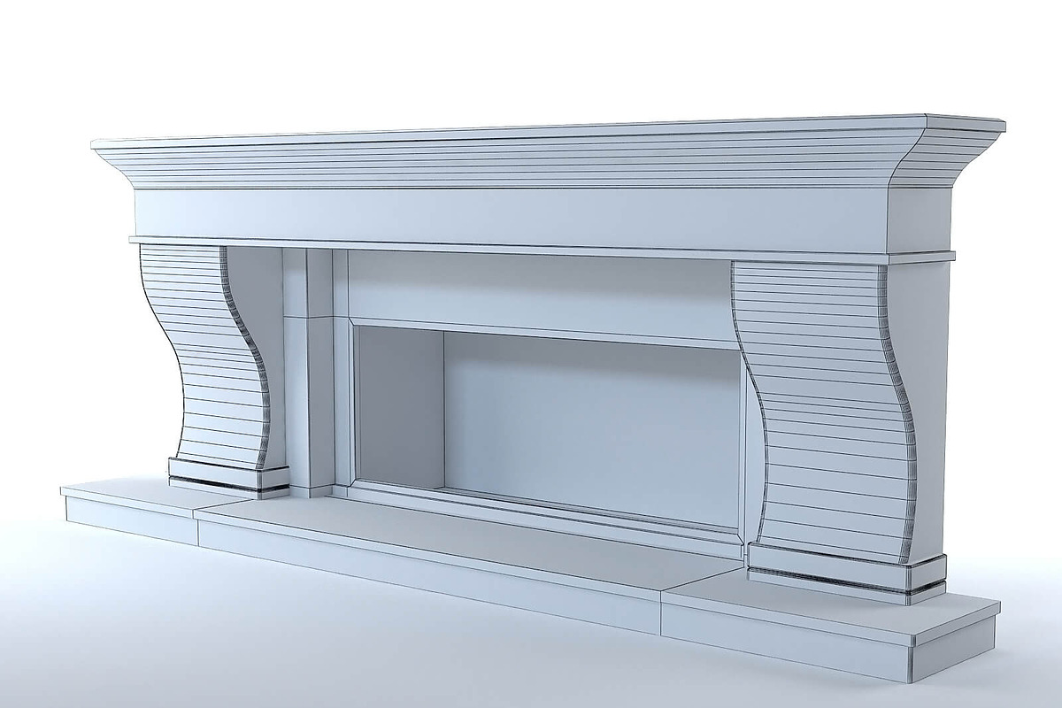Marble fireplace, a Furniture 3D Model by RC graphics (Photo 2 of 2)