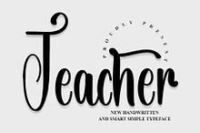 Teacher - Handwriting Font