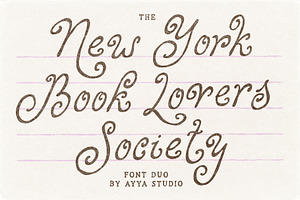 Handwritten Vintage Curly Font Duo, a Handwritten Font by Ayya Studio