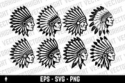 Logo of a Native American man, a Person Illustration by Vectorhight (Thumbnail 1 of 3)