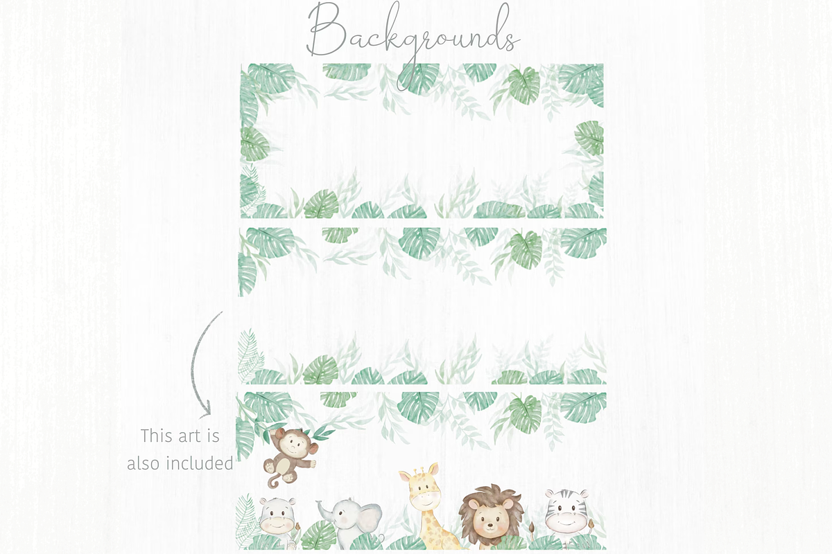 Watercolor Safari Clipart, an Illustration by Lolytop Studio (Photo 8 of 8)