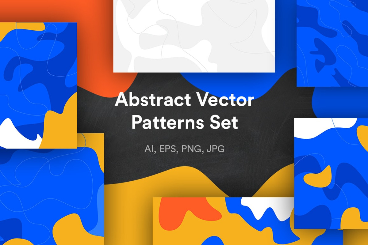 Abstract Vector Patterns Set, a Pattern Graphic by CaDesign (Photo 1 of 5)