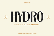 Hydro Condensed Elegant Sans Serif, a Sans Serif Font by GRVS Studio (Thumbnail 1 of 4)
