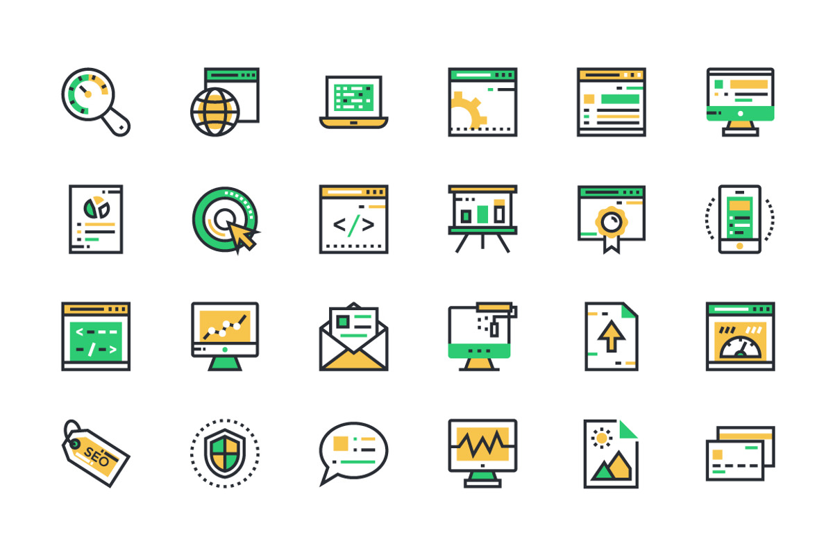 150+ SEO and Marketing Icons preview 2