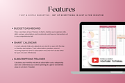 Standard Paycheck Budget - Red, a Templates & Theme by The Creative Plans co (Thumbnail 3 of 10)