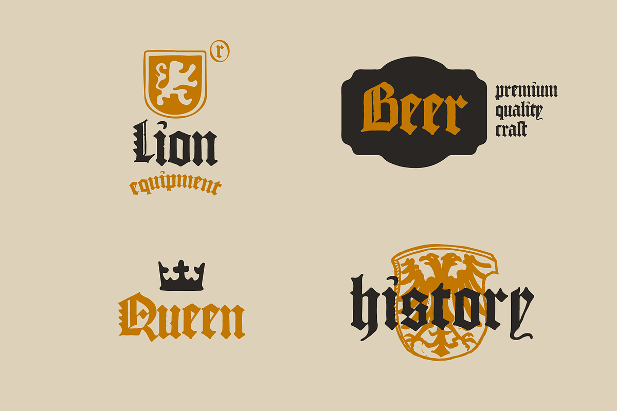 Saxon Textura blackletter, a Blackletter Font by kaer_shop (Photo 9 of 10)