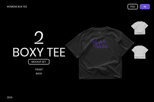 MOKITUP: Womens Boxy Tee Mockup