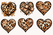 Leopard print Valentine Heart clipa, an Illustration by Designworld (Thumbnail 6 of 10)