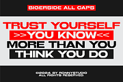 Bigerside Modern Expanded Sans Serif, a Sans Serif Font by Ronny Studio (Thumbnail 6 of 9)