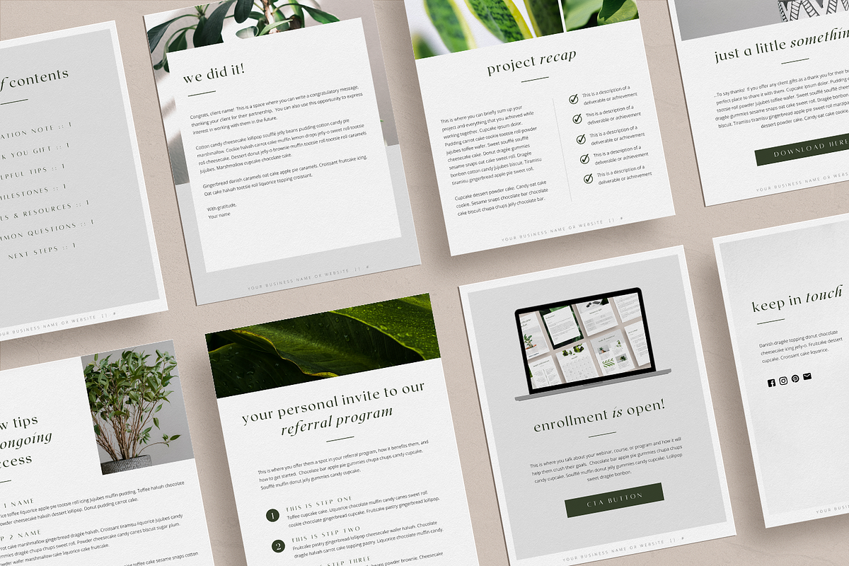 Fiona Client Goodbye Packet Template, a Presentation Template by Atlas & Anchor Designs (Photo 2 of 8)