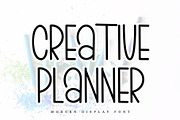 CREATIVE PLANNER, a Serif Font by InermediaSTUDIO (Thumbnail 1 of 7)