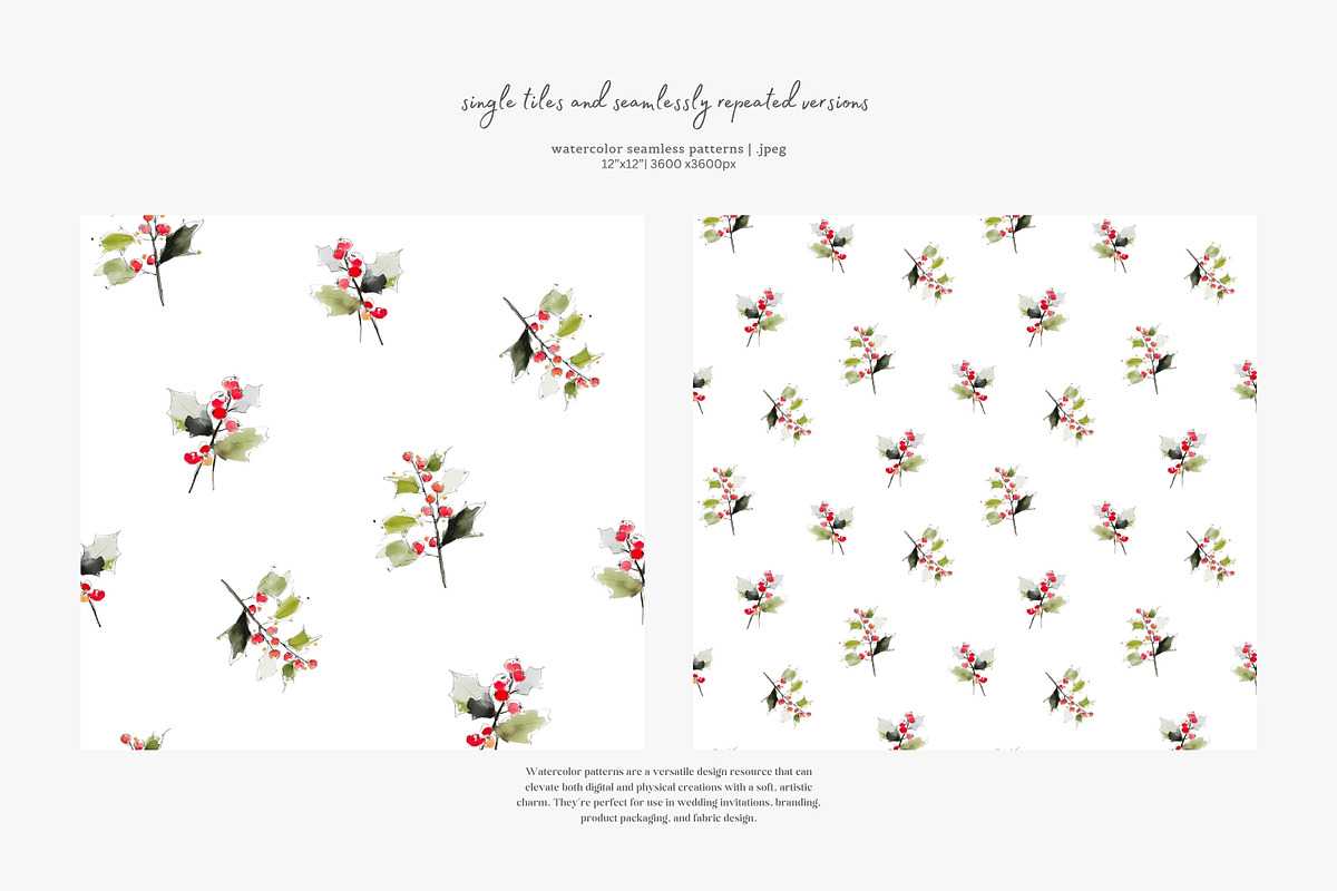 Christmas cats seamless pattern set, a Pattern Graphic by Patishop Art (Photo 3 of 9)