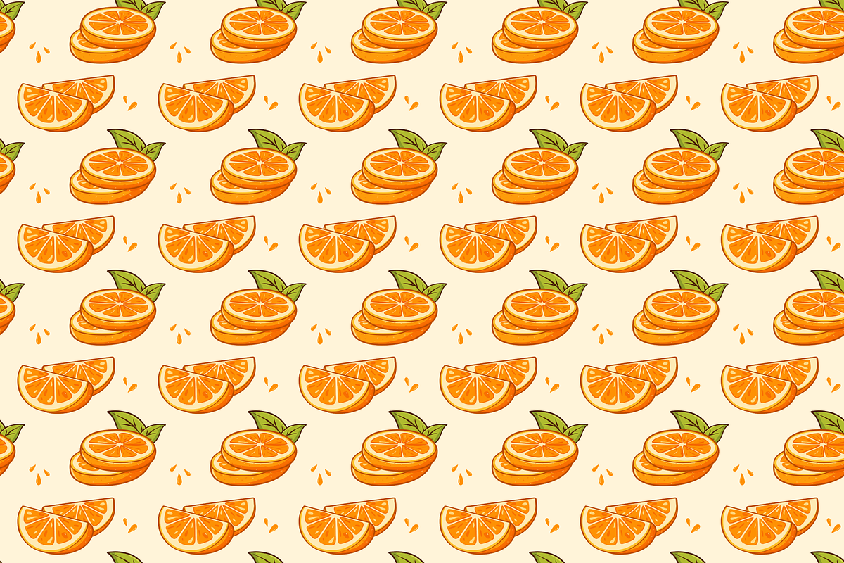 Oranges Seamless Pattern, a Pattern Graphic by Laimmilka (Photo 2 of 3)